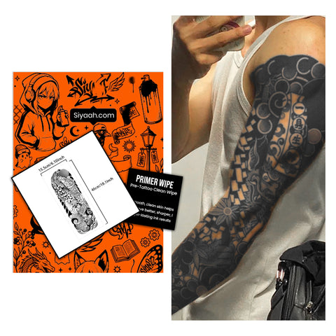 Moonfall (Celestial blackwork sleeve)