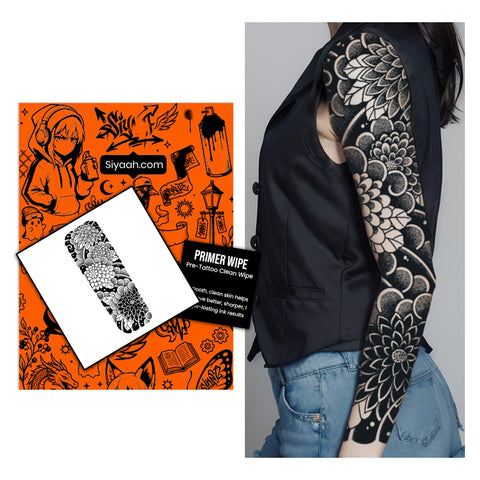 Bloom Noir (Floral blackout sleeve)